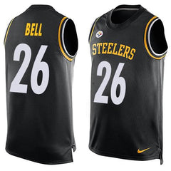 Steelers #26 Le'Veon Bell Black Team Color Men's Stitched NFL Limited Tank Top Jersey 