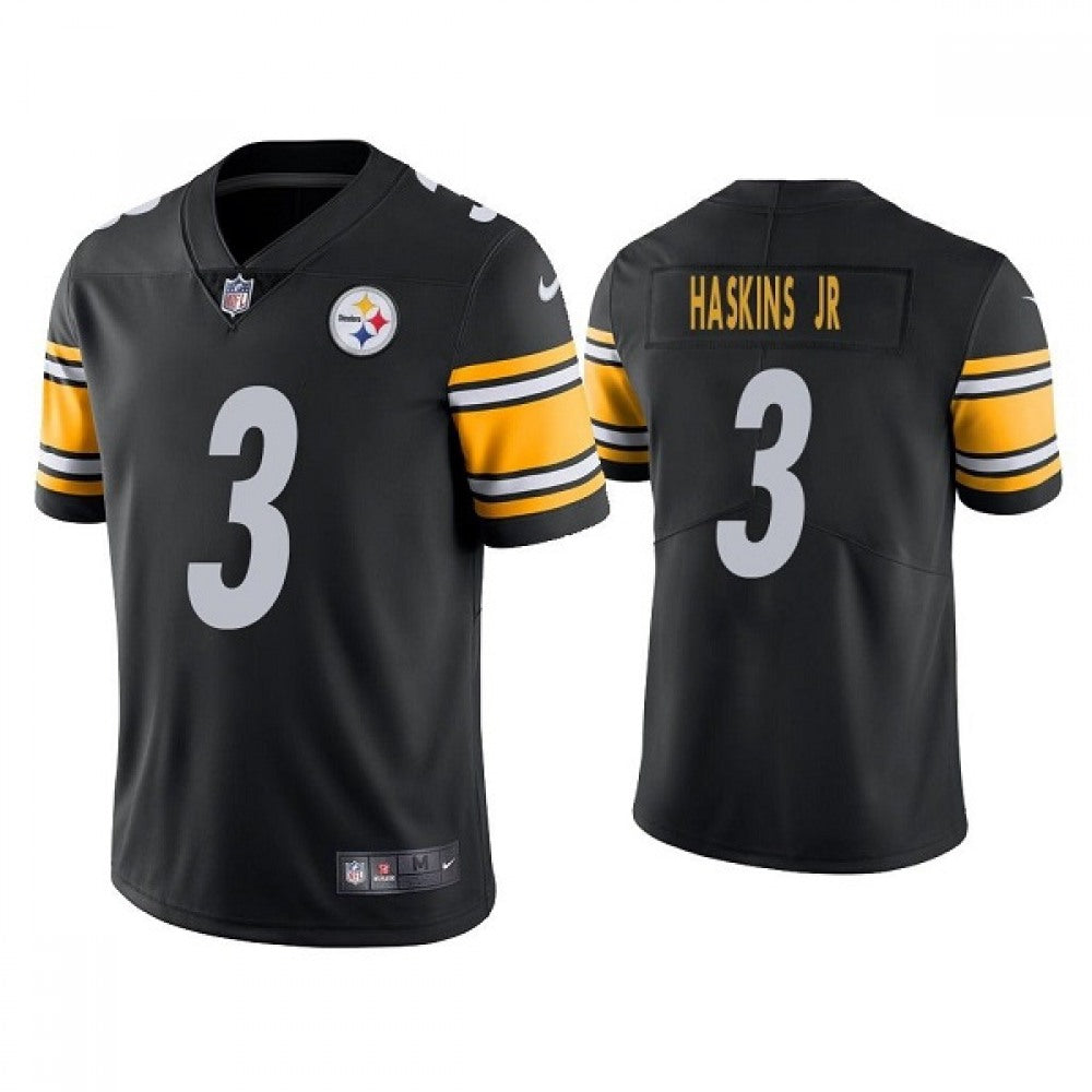 Men's Pittsburgh Steelers #3 Dwayne Haskins Jr. Black Vapor Untouchable Limited Stitched Jersey 
