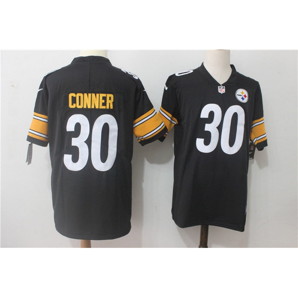Men's Pittsburgh Steelers #30 James Conner Black Team Color Stitched NFL Vapor Untouchable Limited Jersey 