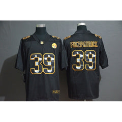 Men's Pittsburgh Steelers #39 Minkah Fitzpatrick Black Jesus Faith Edition Stitched Limited Jersey 