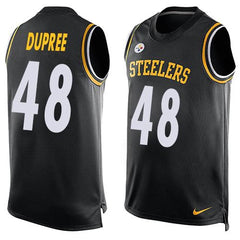 Steelers #48 Bud Dupree Black Team Color Men's Stitched NFL Limited Tank Top Jersey 