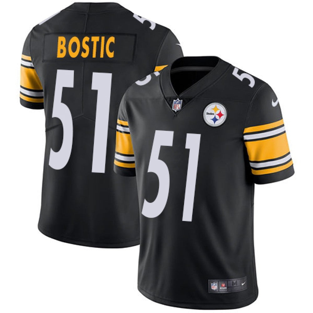 Men's Pittsburgh Steelers #51 Jon Bostic Black Vapor Untouchable Limited Stitched NFL Jersey 
