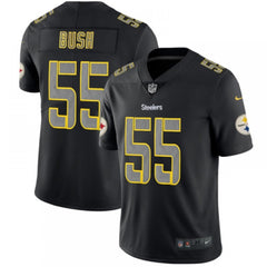 Men's Pittsburgh Steelers #55 Devin Bush Black Impact Limited Stitched NFL Jersey 