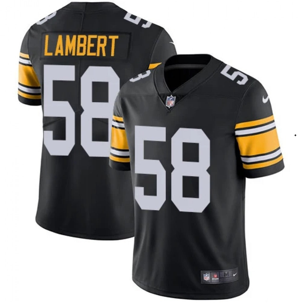 Men's Pittsburgh Steelers #58 Jack Lambert Black Vapor Untouchable Limited Stitched Football Jersey 
