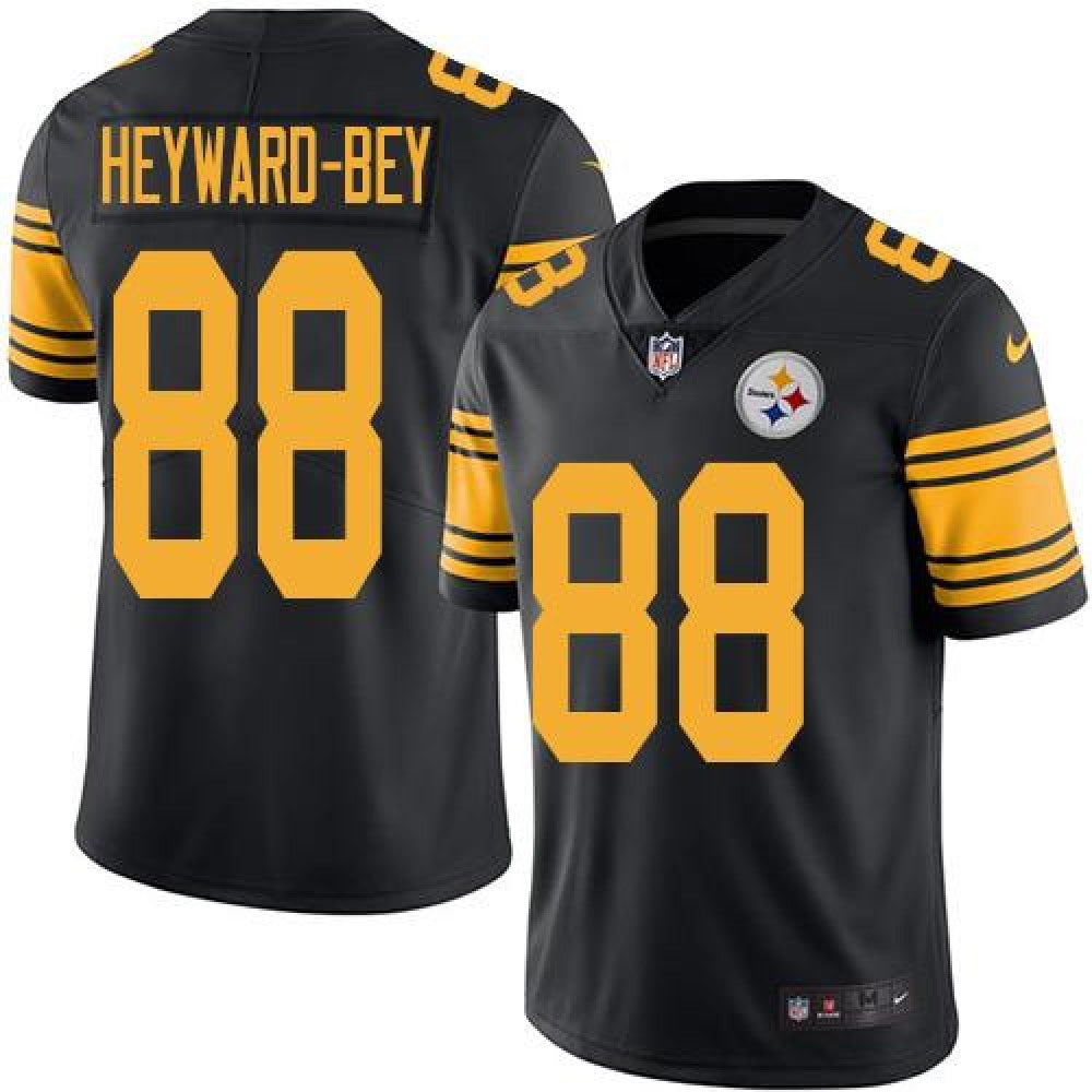 Steelers #88 Darrius Heyward-Bey Black Men's Stitched NFL Limited Rush Jersey 