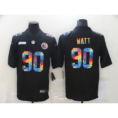 Men's Pittsburgh Steelers #90 T. J. Watt 2020 Black Crucial Catch Limited Jersey 
