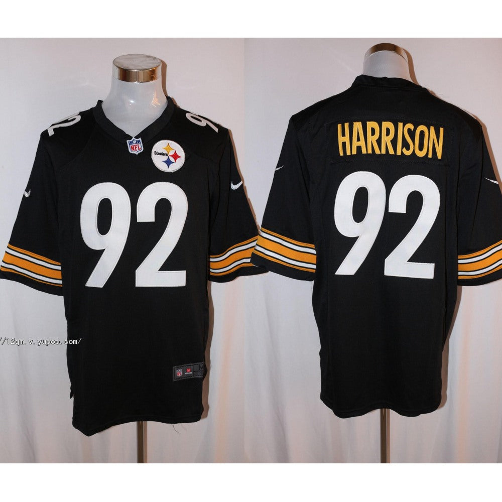 Men's Pittsburgh Steelers #92 James Harrison Black Stitched NFL Limited Jersey 