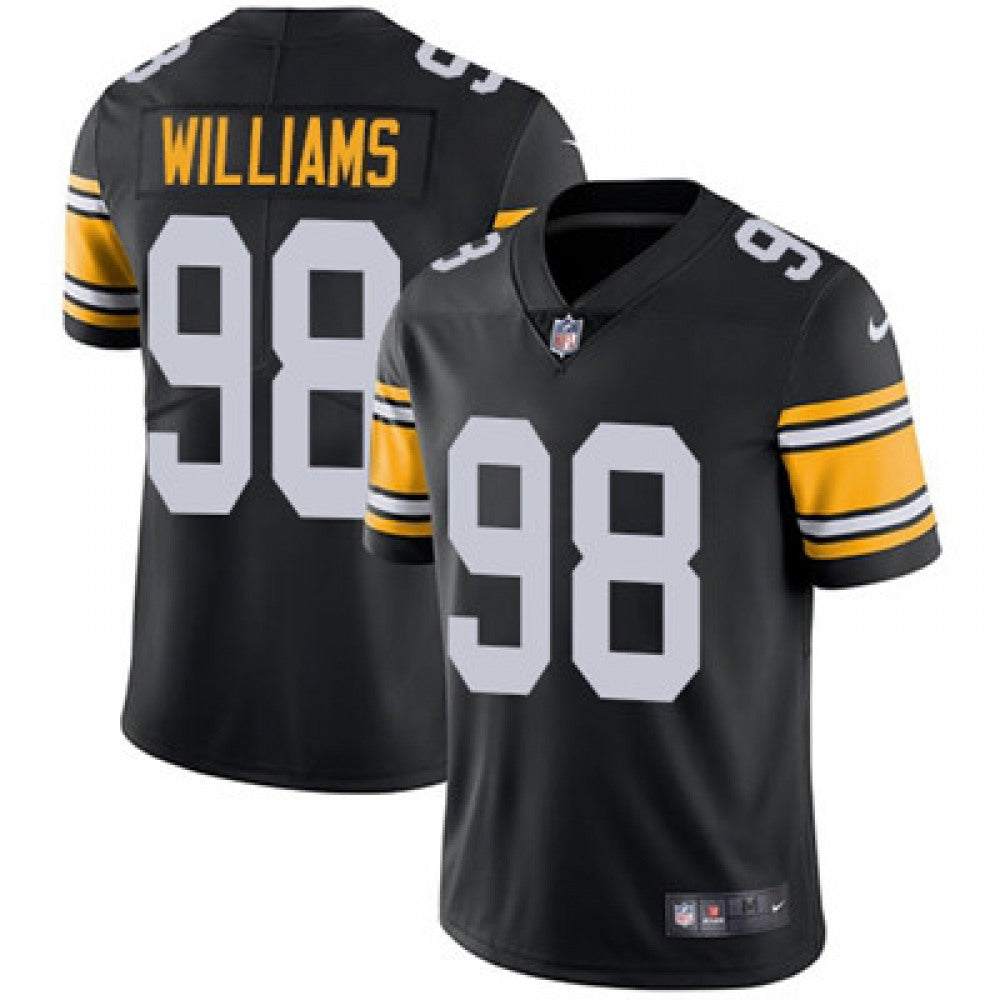 Men's Pittsburgh Steelers #98 Vince Williams Black Vapor Untouchable Limited NFL Stitched Jersey 