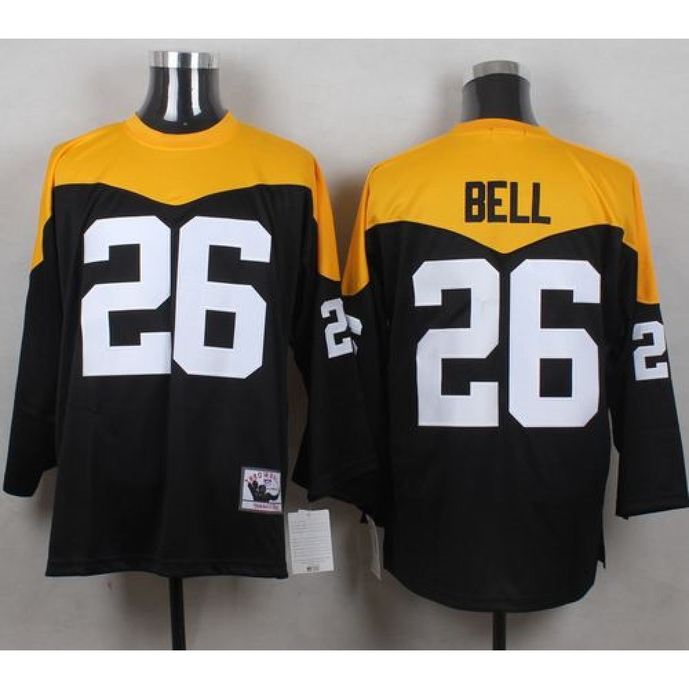 Mitchell And Ness 1967 Steelers #26 Le'Veon Bell Black/Yelllow Throwback Men's Stitched NFL Jersey 