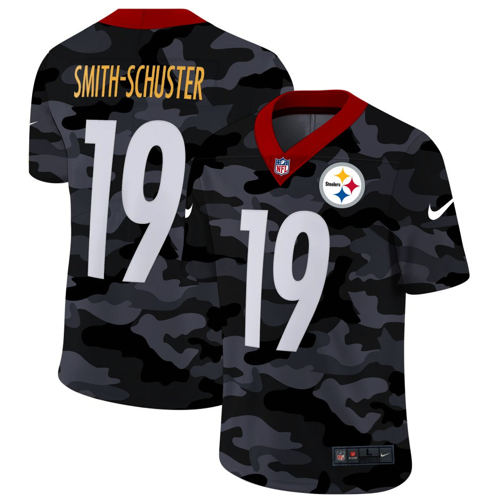 Men's Pittsburgh Steelers #19 JuJu Smith-Schuster 2020 Camo Stitched Limited Jersey 