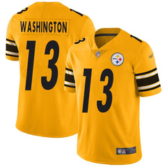 Men's Pittsburgh Steelers #13 James Washington Gold Inverted Legend Stitched NFL Jersey 