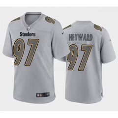 Men's Pittsburgh Steelers #97 Cameron Heyward Gray Atmosphere Fashion Stitched Jersey 