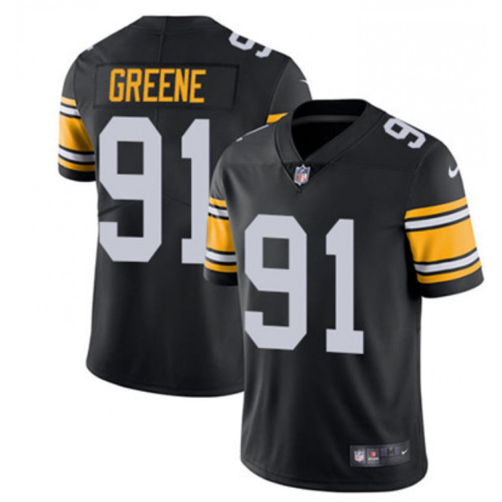 Men's Pittsburgh Steelers #91 Kevin Greene Black Vapor Untouchable Limited Stitched Jersey 