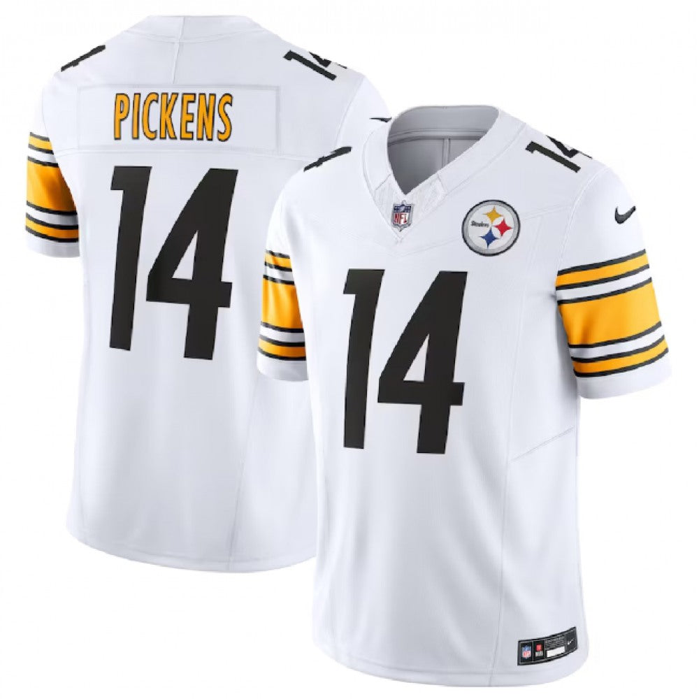 Men's Pittsburgh Steelers #14 George Pickens White 2023 F.U.S.E. Vapor Untouchable Limited Stitched Jersey 