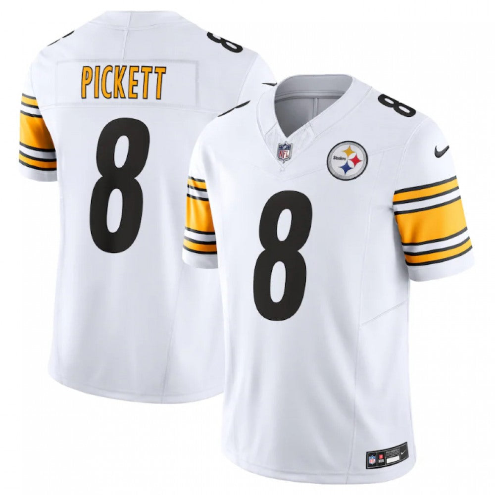 Men's Pittsburgh Steelers #8 Kenny Pickett White 2023 F.U.S.E. Vapor Untouchable Limited Jersey 