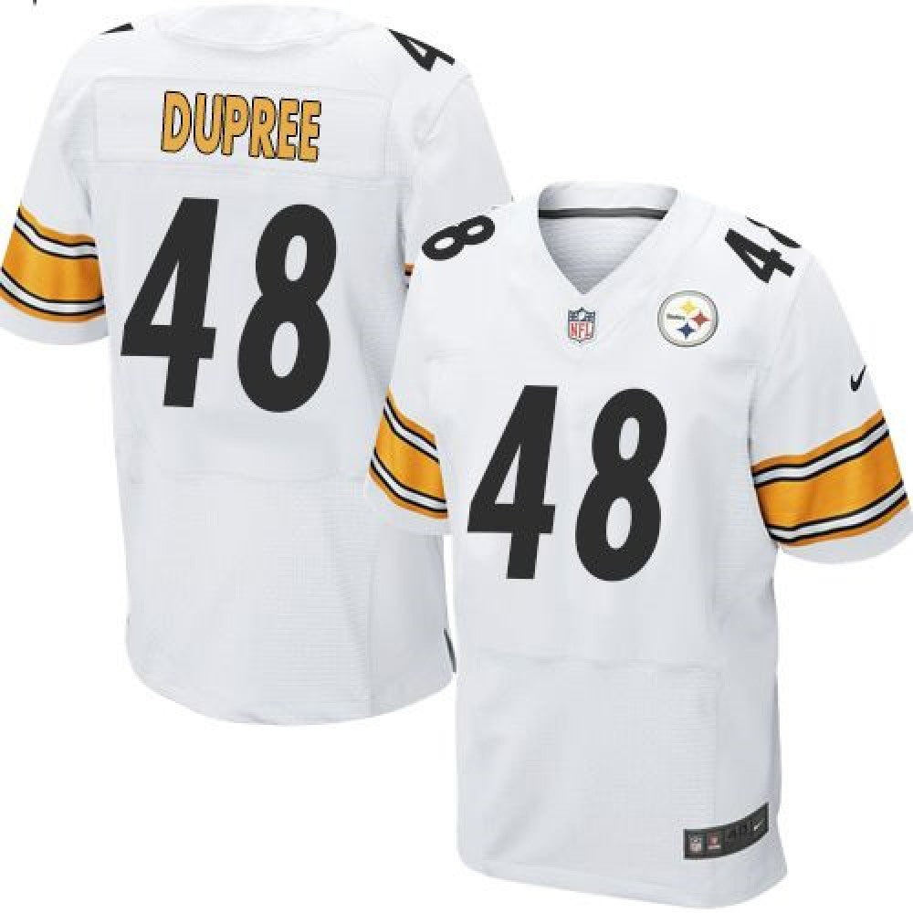 Steelers #48 Bud Dupree White Men's Stitched NFL Elite Jersey 