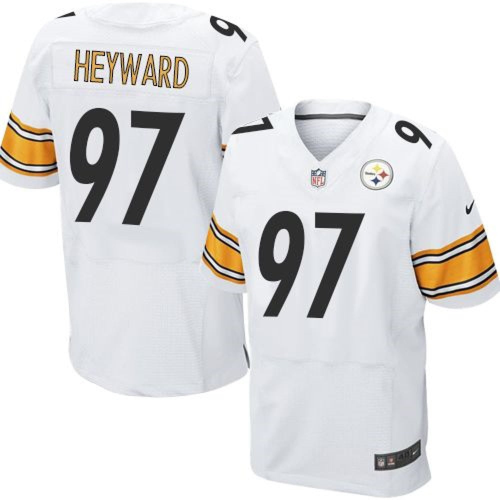 Steelers #97 Cameron Heyward White Men's Stitched NFL Elite Jersey 