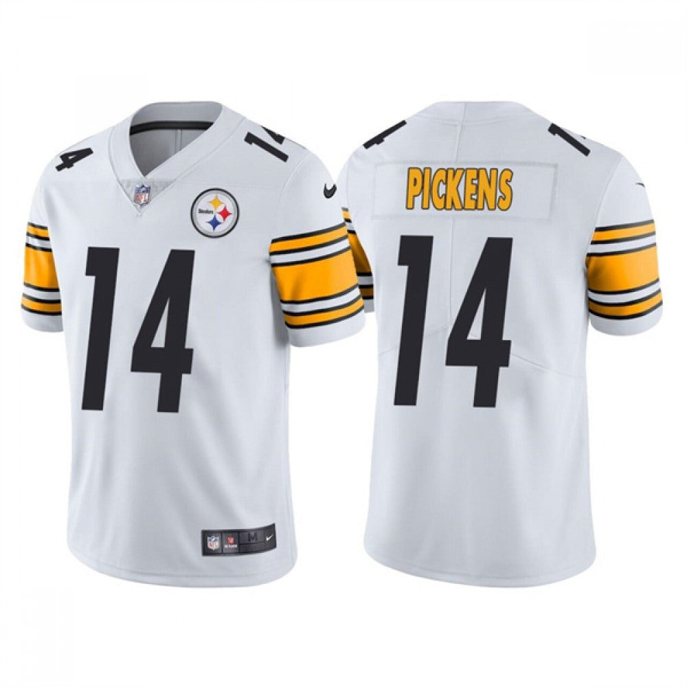Men's Pittsburgh Steelers #14 George Pickens White Vapor Untouchable Limited Stitched Jersey 