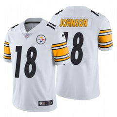 Men's Pittsburgh Steelers #18 Diontae Johnson 2019 White Vapor Untouchable Limited Stitched NFL Jersey 