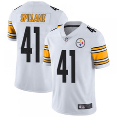 Men's Pittsburgh Steelers #41 Robert Spillane White Vapor Untouchable Limited Stitched Jersey 
