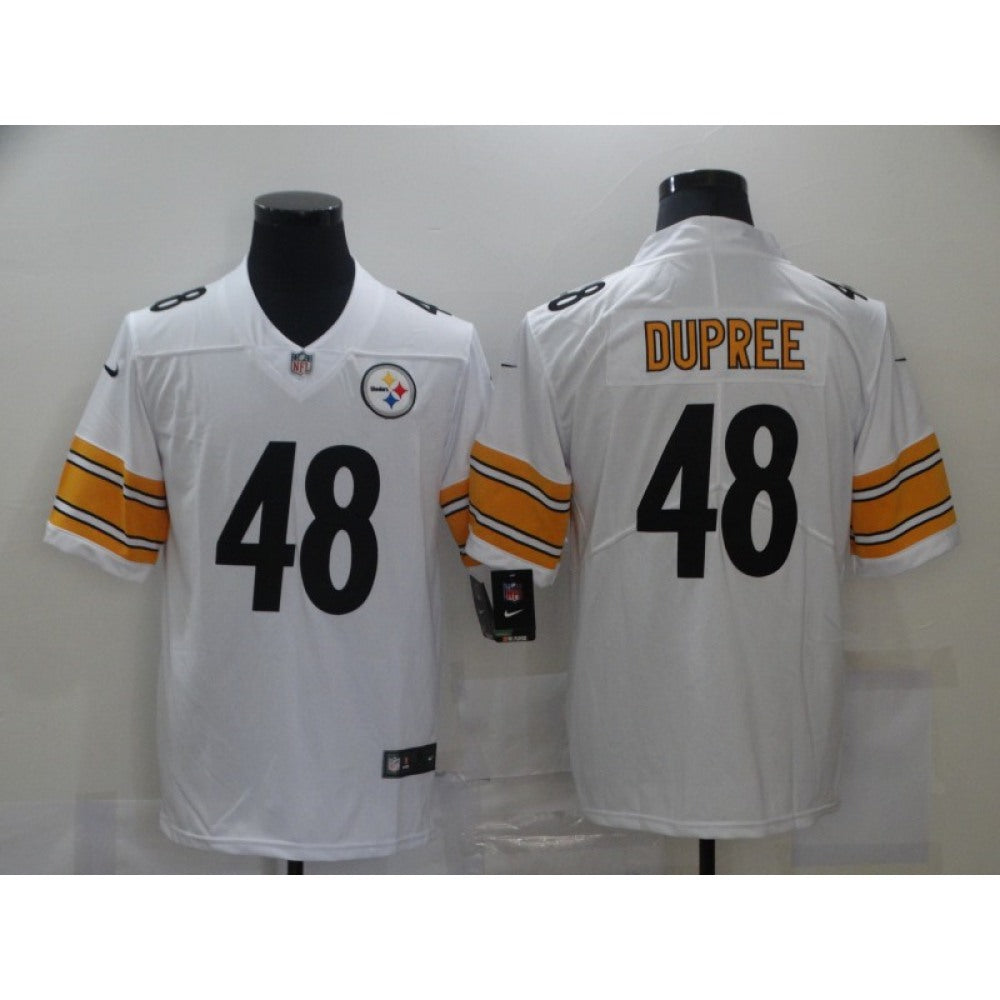 Men's Pittsburgh Steelers #48 Bud Dupree White Vapor Untouchable Limited Stitched NFL Jersey 