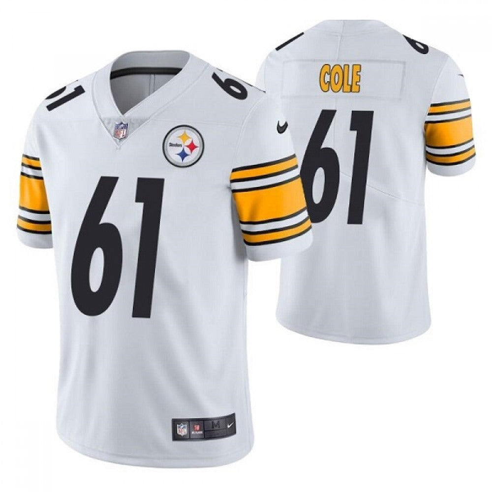 Men's Pittsburgh Steelers #61 Mason Cole White Vapor Untouchable Limited Stitched Jersey 