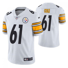 Men's Pittsburgh Steelers #61 Mason Cole White Vapor Untouchable Limited Stitched Jersey 