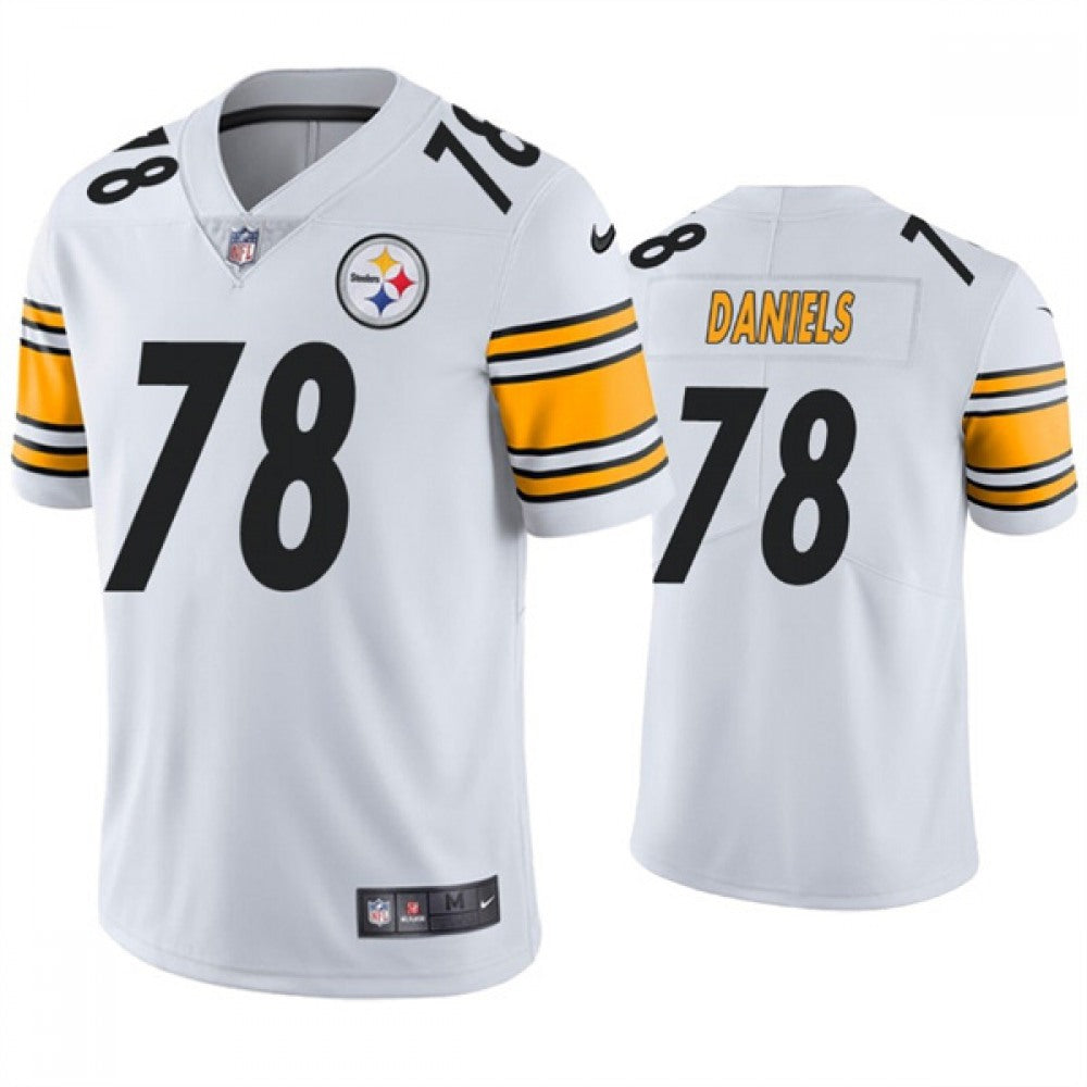 Men's Pittsburgh Steelers #78 James Daniels White Vapor Untouchable Limited Stitched Jersey 