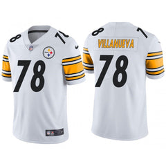 Men's Pittsburgh Steelers #78 Alejandro Villanueva White Vapor Untouchable Limited Stitched Jersey 