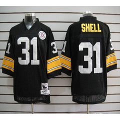 Mitchell And Ness Steelers #31 Donnie Shell Black Stitched NFL Jersey 
