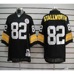 Mitchell And Ness Steelers #82 John Stallworth Black Stitched NFL Jersey 