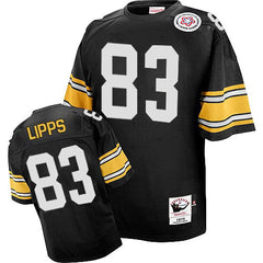 Mitchell And Ness Steelers #83 Louis Lipps Black Stitched NFL Jersey 