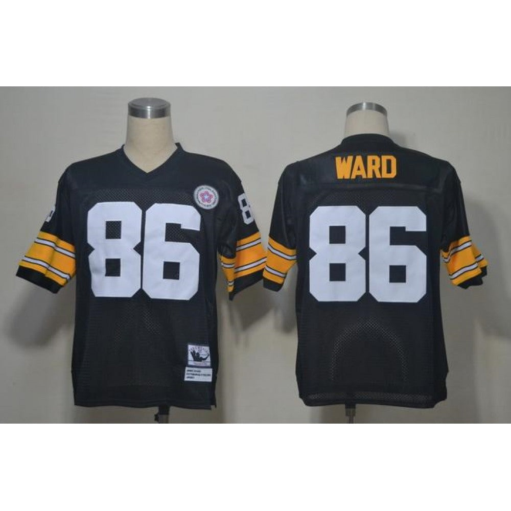 Mitchell And Ness Steelers #86 Hines Ward Black Stitched NFL Jersey 