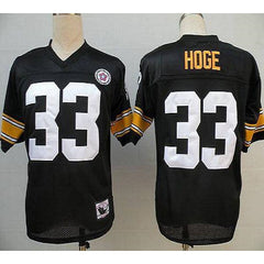 Mitchell And Ness Steelers #33 Merril Hoge Black Stitched Throwback NFL Jersey 