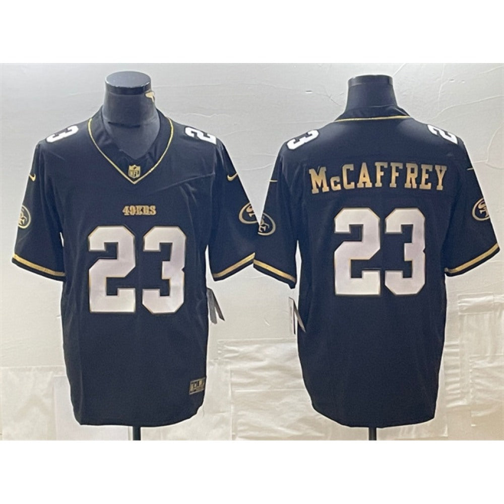 Men's San Francisco 49ers #13 Brock Purdy Black Gold 2023 F.U.S.E. Stitched Jersey 