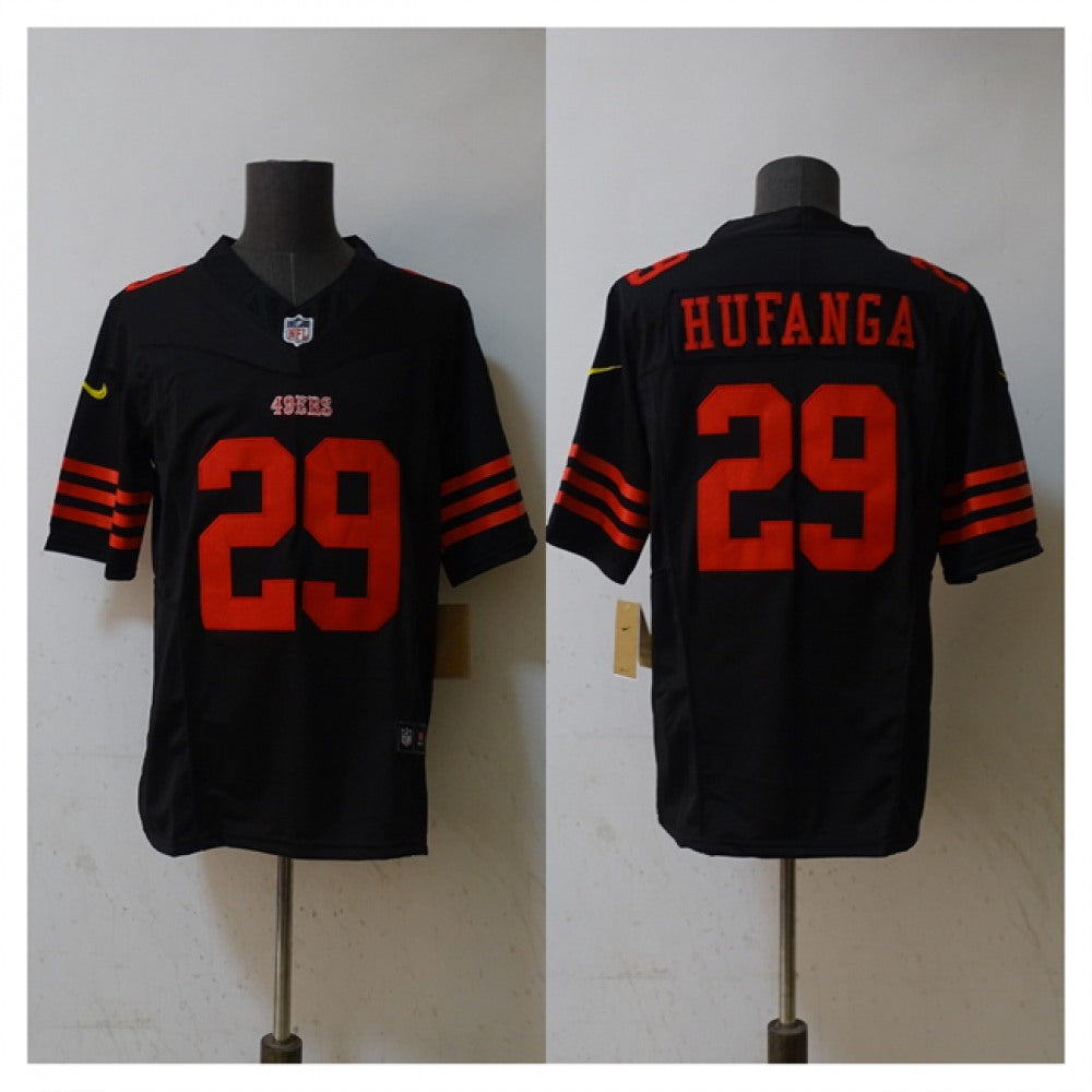 Men's San Francisco 49ers #29 Talanoa Hufanga 2023 F.U.S.E. Black Vapor Untouchable Limited Stitched Football Jersey 