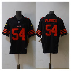 Men's San Francisco 49ers #54 Fred Warner 2023 F.U.S.E. Black Vapor Untouchable Limited Stitched Football Jersey 