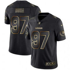 Men's San Francisco 49ers #97 Nick Bosa 2019 Black Gold Edition Stitched NFL Jersey 