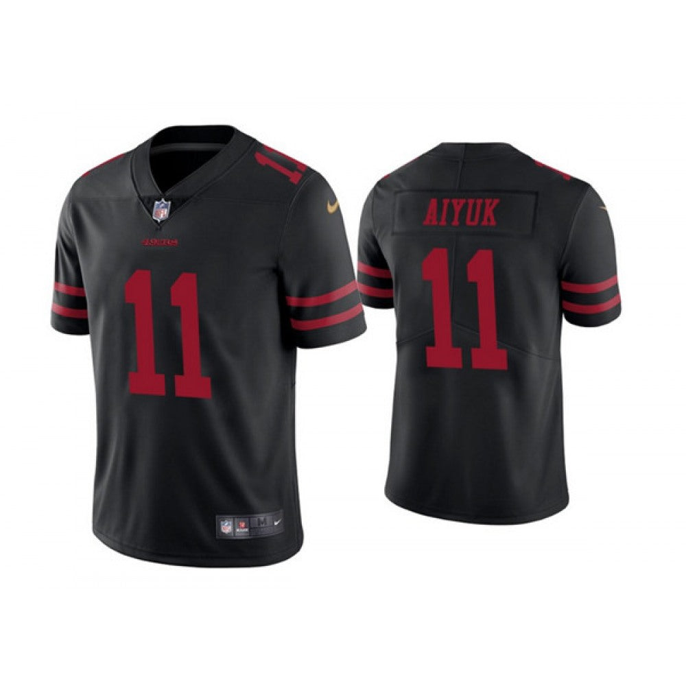 Men's San Francisco 49ers #11 Brandon Aiyuk Black Vapor Untouchable Limited Stitched Jersey 