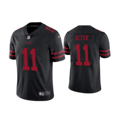 Men's San Francisco 49ers #11 Brandon Aiyuk Black Vapor Untouchable Limited Stitched Jersey 