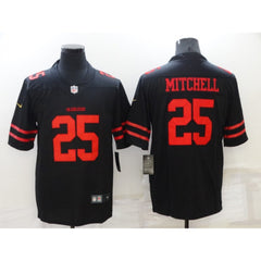 Men's San Francisco 49ers #25 Eli Mitchell Black Vapor Untouchable Limited Stitched Jersey 