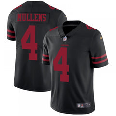 Men's San Francisco 49ers #4 Nick Mullens Black Vapor Untouchable Limited Stitched NFL Jersey 