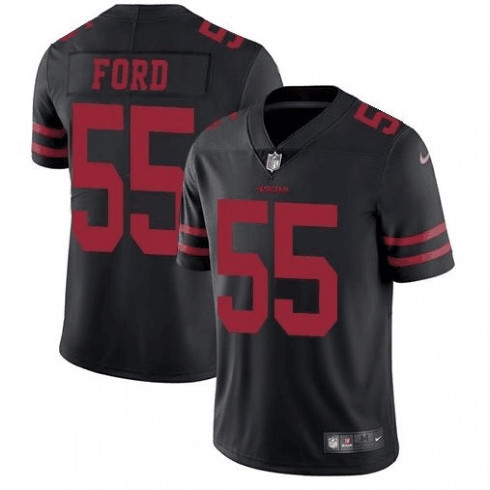 Men's San Francisco 49ers #55 Dee Ford Black Vapor Untouchable Limited Stitched NFL Jersey 