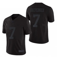 Men's San Francisco 49ers #7 Colin Kaepernick Black monochromatic Icon Limited Stitched Jersey 