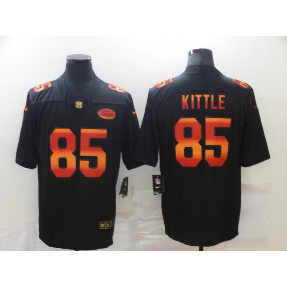 Men's San Francisco 49ers #85 George Kittle 2020 Black Fashion Limited Stitched Jersey 