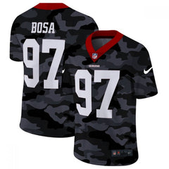 Men's San Francisco 49ers #97 Nick Bosa 2020 Camo Limited Stitched Jersey 