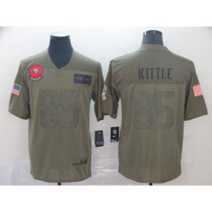 Men's San Francisco 49ers #85 George Kittle 2019 Camo Salute To Service Limited Stitched NFL Jersey 