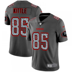 Men's San Francisco 49ers #85 George Kittle 2019 Gray Fashion Static Limited Stitched NFL Jersey 