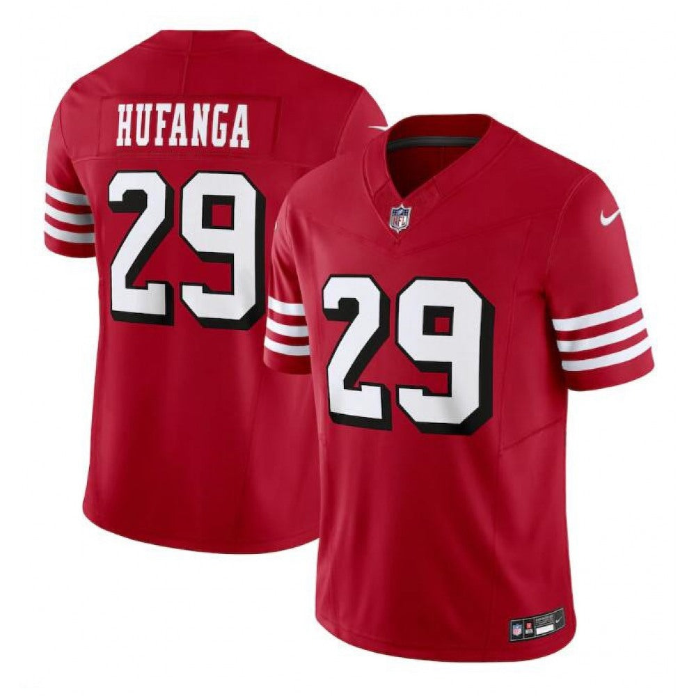 Men's San Francisco 49ers #29 Talanoa Hufanga New Red 2023 F.U.S.E. Stitched Football Jersey 
