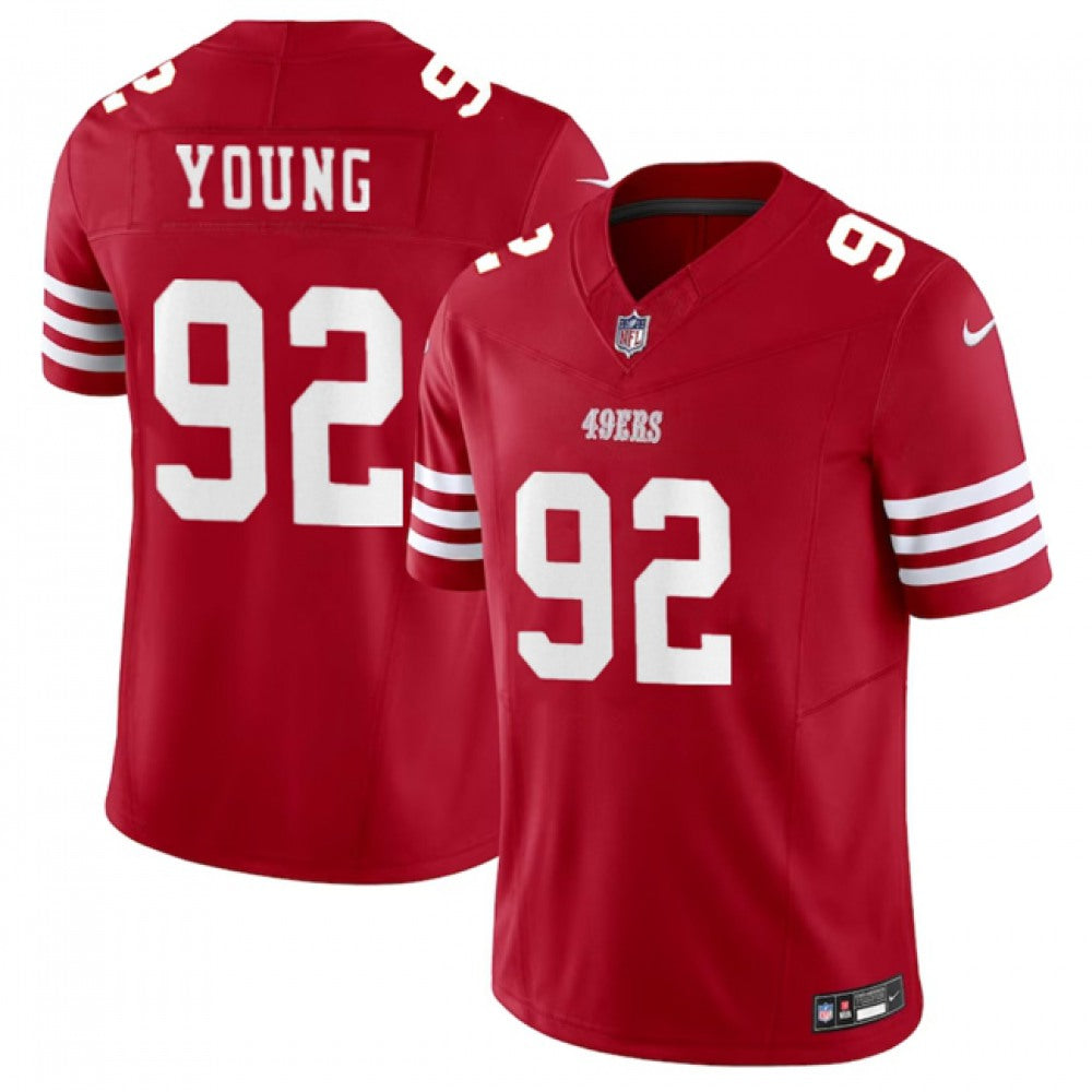 Men's San Francisco 49ers #92 Chase Young Red 2023 F.U.S.E. Stitched Football Jersey 